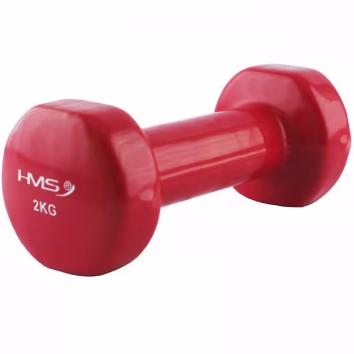 Гантель 2 кг HMS Vinyl Dipped Dumbbells (Fitbell) Красный 2 kg - 2