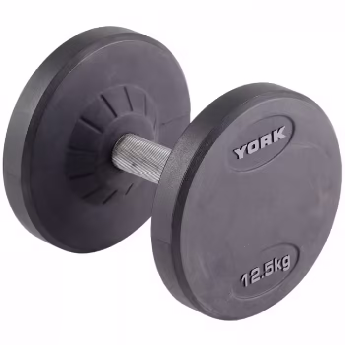 Гантель 12.5 кг YORK Pro-Style Rubber Dumbbell