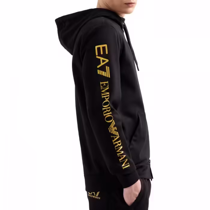 Hanorac EA7 EMPORIO ARMANI TRAIN LOGO SERIES M HOODIE FZ - 5