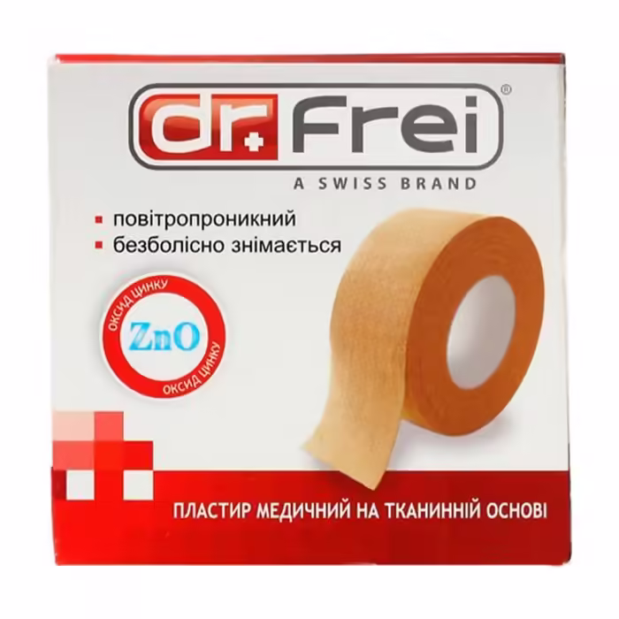 Пластырь Dr Frei Medicinal Band Cotton roll Белый 5mx2.5cm