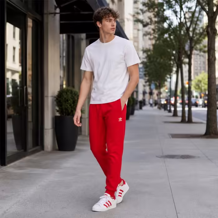Pantaloni Adidas ESSENTIALS PANT Rosu S - 7