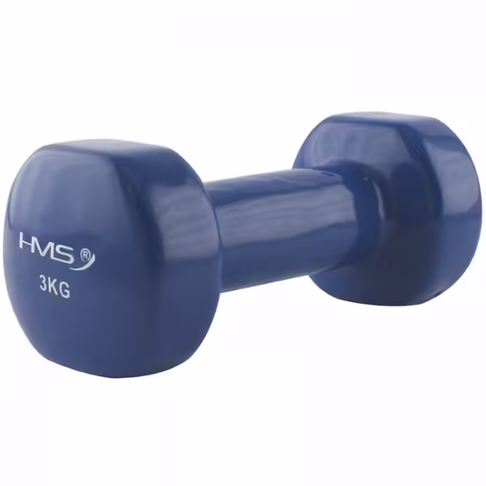 Гантель 3 кг HMS Vinyl Dipped Dumbbells (Fitbell) Синий 3 kg - 2