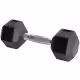Гантель 5 кг YORK Premium PVC Hex Dumbbell Черный/Хром 5 kg