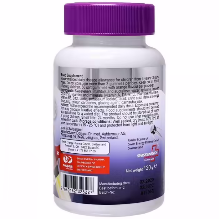 Витамины Swiss Energy Swiss Energy OMEGA-3 MULTIVIT jeleuri gumate N60 - 3