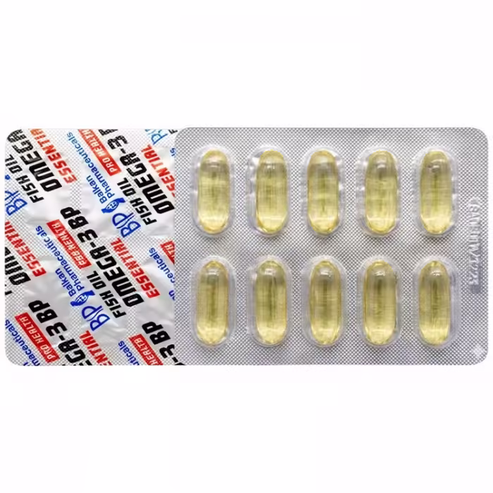 Рыбий жир Balkan Pharmaceuticals OMEGA-3 ESSENTIAL (Fish Oil) capsules N30 - 2