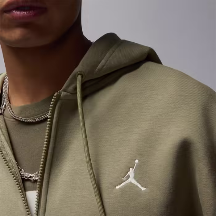 Толстовка Nike M J BRKLN FLC FZ Зеленый XS - 6