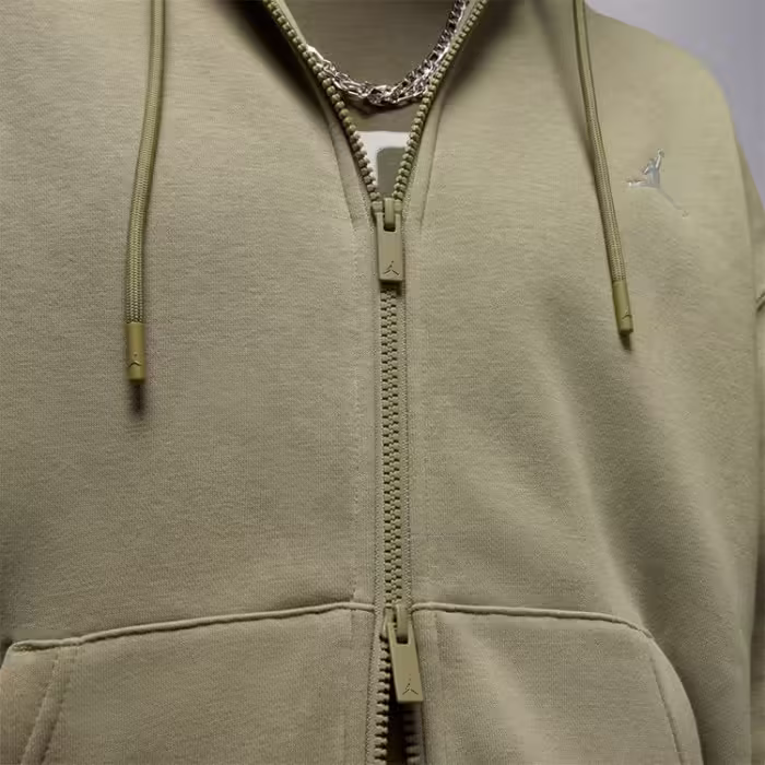Толстовка Nike M J BRKLN FLC FZ Зеленый XS - 8
