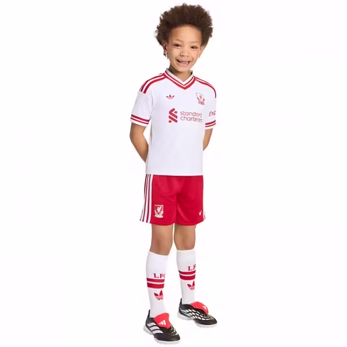 Набор футболка + шорты Adidas Liverpool FC 26/27 Away Белый/Красный 98
