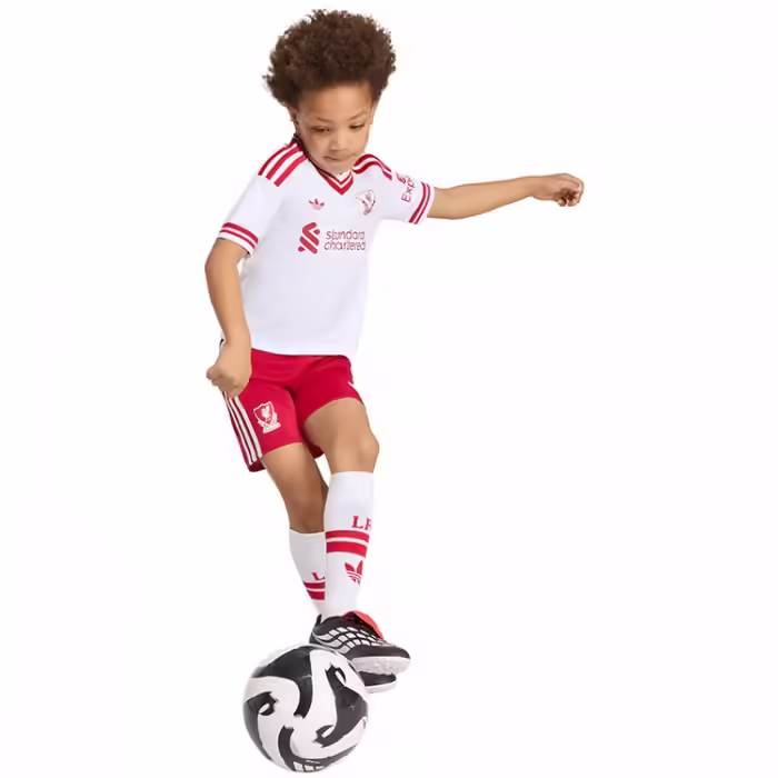 Набор футболка + шорты Adidas Liverpool FC 26/27 Away Белый/Красный 98 - 3