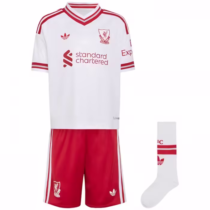 Набор футболка + шорты Adidas Liverpool FC 26/27 Away Белый/Красный 98 - 7