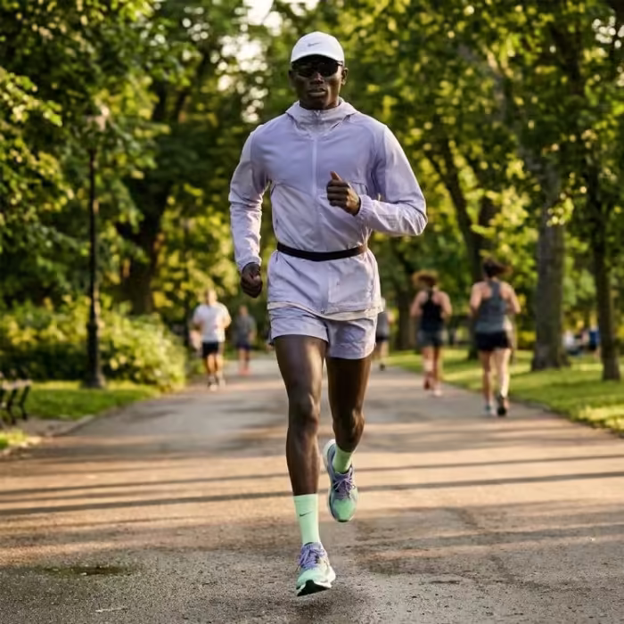 Ветровка Nike Stride Plus Голубой M - 7