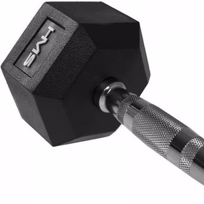 Гантель 5 кг HMS HEX PRO Dumbbell Черный/Серебристый 5 kg - 3