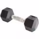 Гантель 7 кг YORK Premium PVC Hex Dumbbell Черный/Хром 7 kg