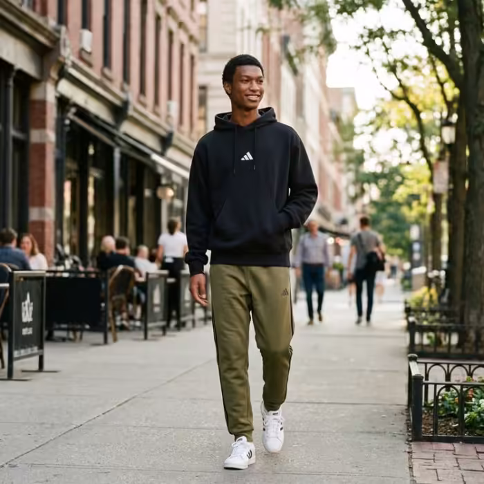 Толстовка Adidas ESSENTIALS FEELCOZY FLEECE Черный L - 7