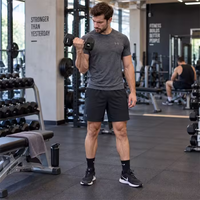 Гантель 3 кг HMS HEX PRO Dumbbell Черный/Серебристый 3 kg - 4
