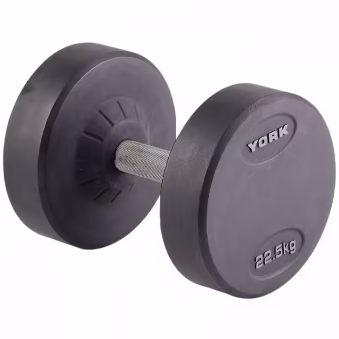 Гантель 22.5 кг YORK Pro-Style Rubber Dumbbell