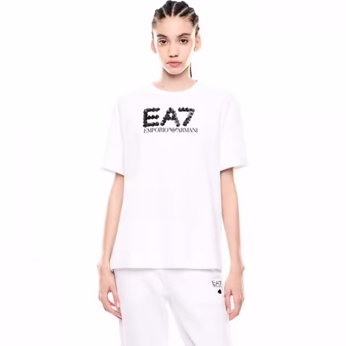 Футболка EA7 EMPORIO ARMANI TRAIN LOGO SERIES W TEE CRYSTA