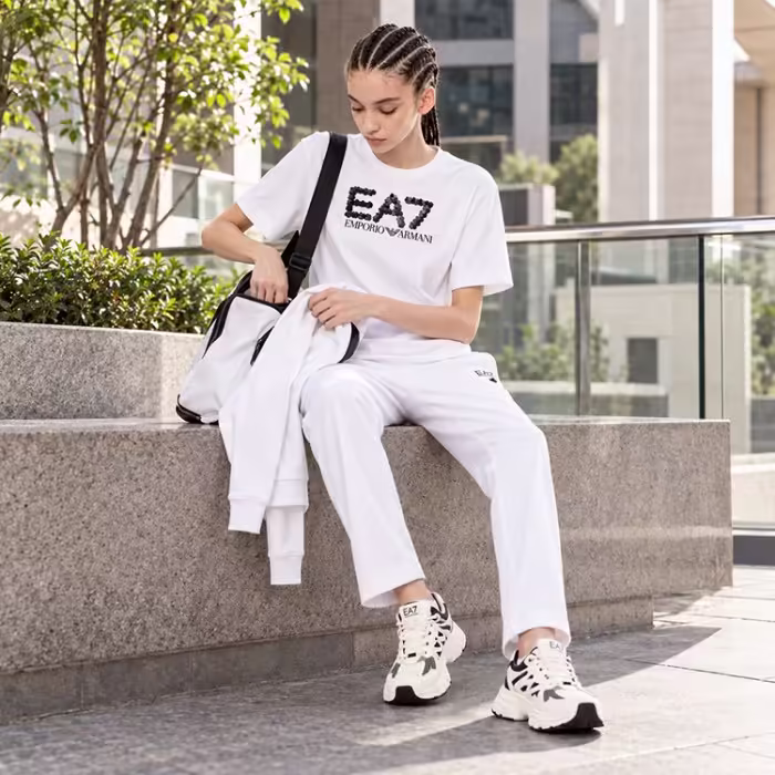 Футболка EA7 EMPORIO ARMANI TRAIN LOGO SERIES W TEE CRYSTA - 8