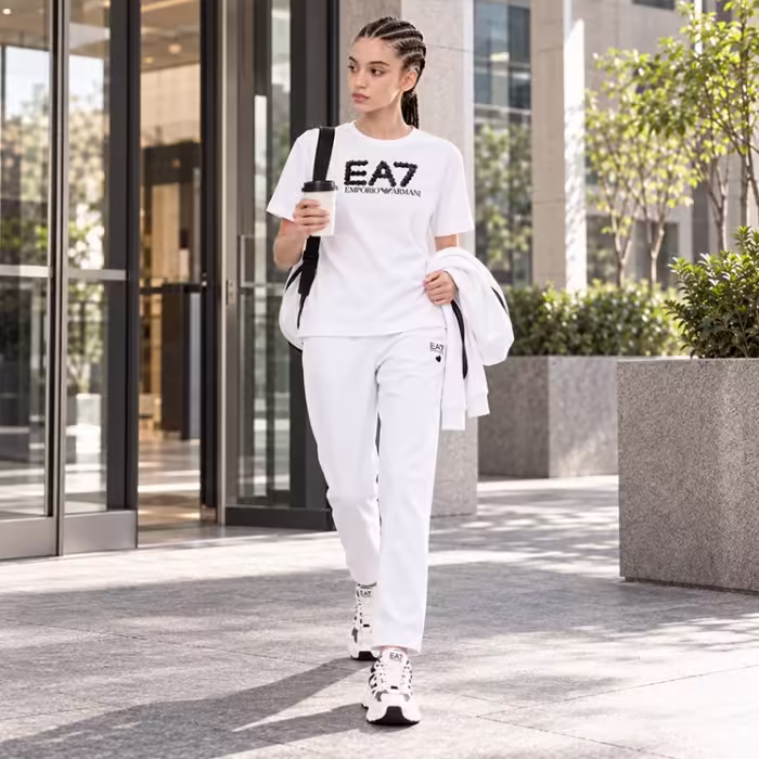Футболка EA7 EMPORIO ARMANI TRAIN LOGO SERIES W TEE CRYSTA - 9