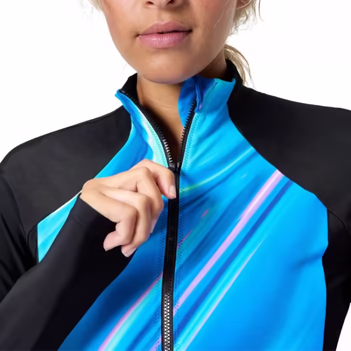 Costum pentru inot Speedo PRINT L/S ZIP 1 PC ASSORTED - 4