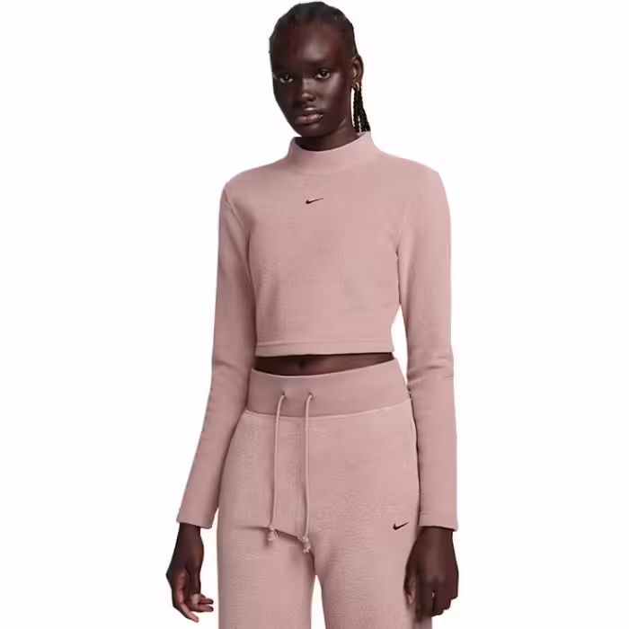 Hanorac Nike W NSW PHNX PLSH LS CROP TOP