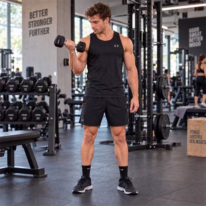 Гантель 1 кг HMS HEX PRO Dumbbell Черный/Серебристый 1 kg - 4