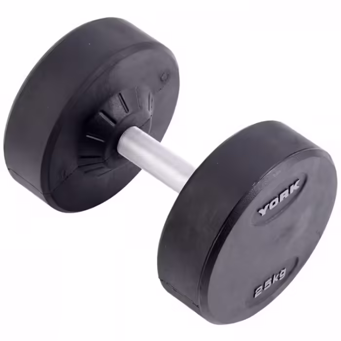 Gantere 25 kg YORK Pro-Style Rubber Dumbbell