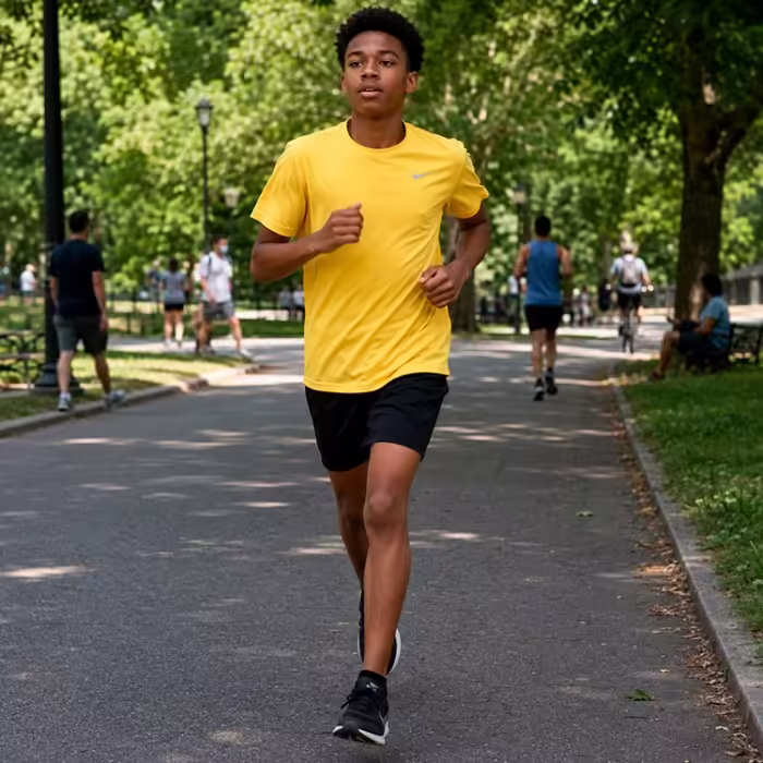 Tricou Nike B NK DF MILER SS Galben XL - 7