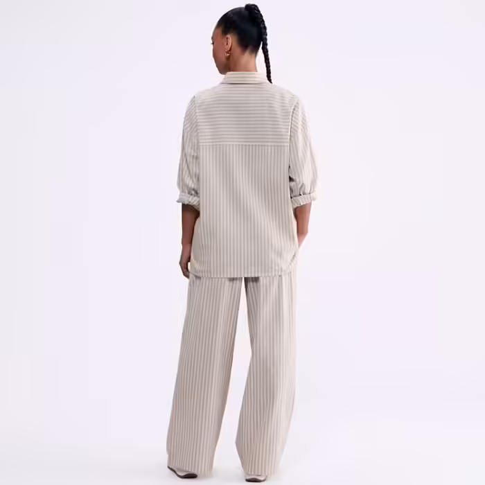 Брюки Nike W Sportswear Chill Poplin Бежевый/Серый XL - 4