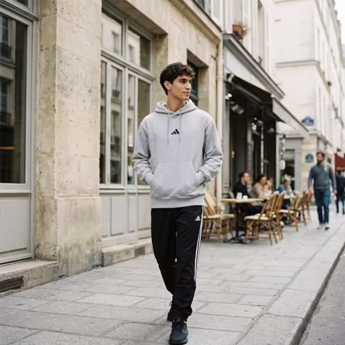 Толстовка Adidas ESSENTIALS FEELCOZY FLEECE Серый XS - 7