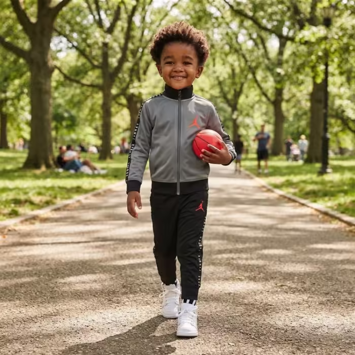 Спортивный костюм Nike JORDAN TRICOT SET Серый 12M - 7
