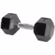 Гантель 10 кг YORK Premium PVC Hex Dumbbell Черный/Хром 10 kg