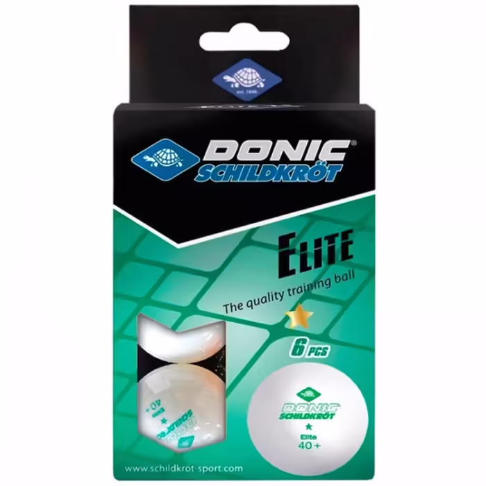 Set mingi tenis de masa 6 buc Donic Elite 1 Star 40+