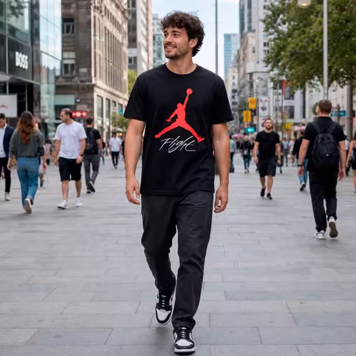 Tricou Nike JUMPMAN FLIGHT HBR TEE Negru XS - 7