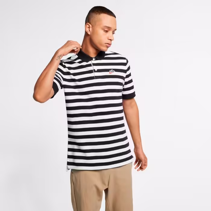 Поло Nike M NSW HE POLO PQ SCRIPT Черный S - 3