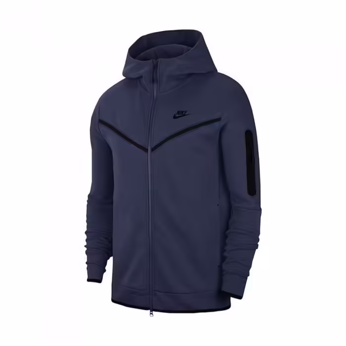 Hanorac Nike M NSW TCH FLC HOODIE FZ WR Albastru L
