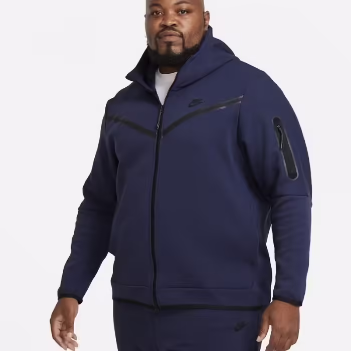 Hanorac Nike M NSW TCH FLC HOODIE FZ WR Albastru L - 2