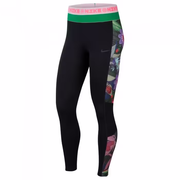Panta-colanti Nike W NK ICNCLSH PRO PRT 7/8 TGT Negru L