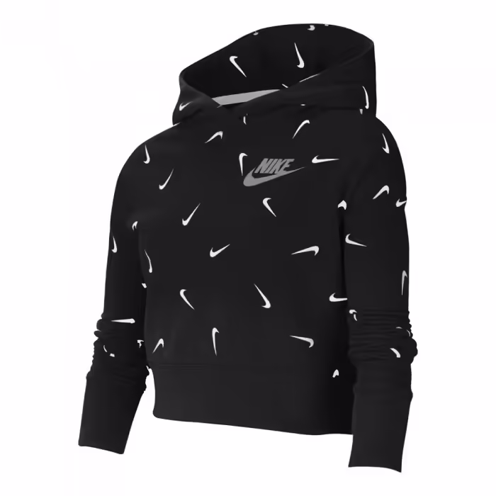 Толстовка Nike G NSW AOP CROP FT HOODIE