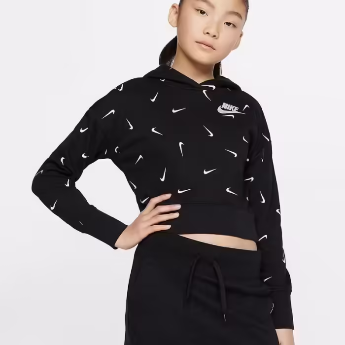 Толстовка Nike G NSW AOP CROP FT HOODIE - 2