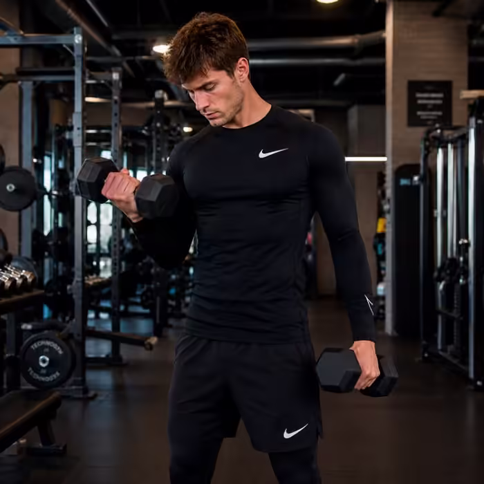 Толстовка Nike M NP DF TIGHT TOP LS Черный M - 8