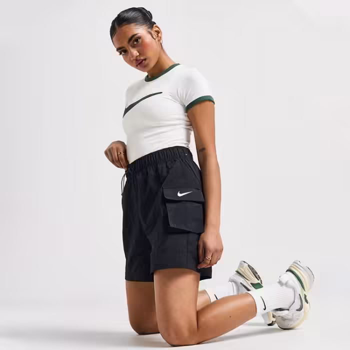 Sorti Nike W NSW ESSNTL WVN HR SHORT Negru XS - 6