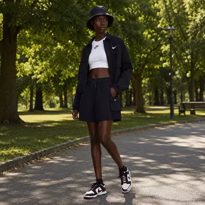 Sorti Nike W NSW ESSNTL WVN HR SHORT Negru XS - 7