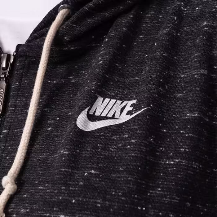 Толстовка Nike W NSW GYM VNTG EASY FZ HOODIE Черный S - 6