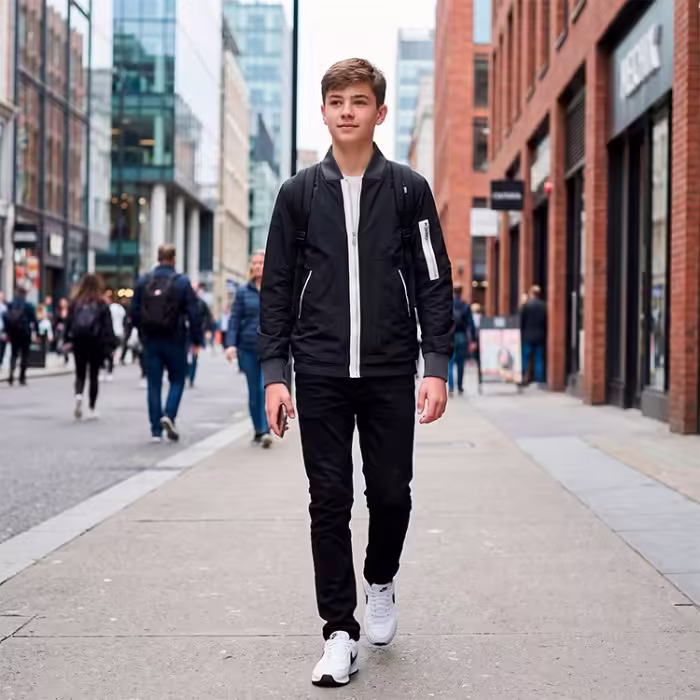 Ветровка Nike B NSW LINED BOMBER Черный M - 7