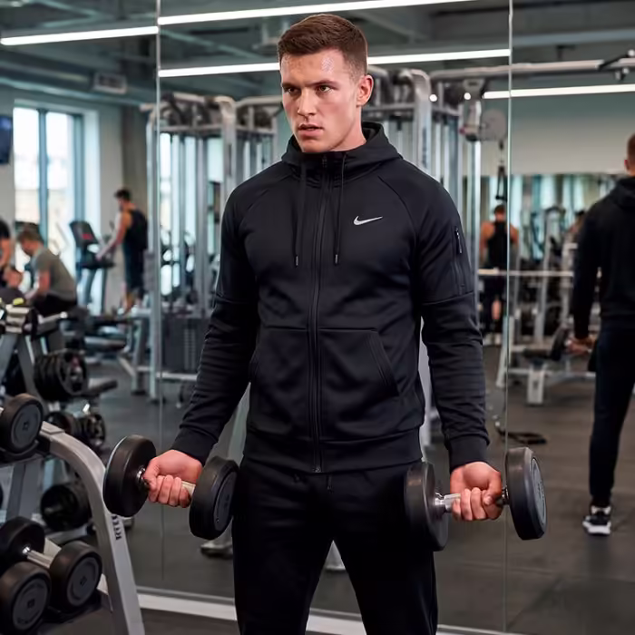 Hanorac Nike M NK TF HD FZ Negru XL - 7