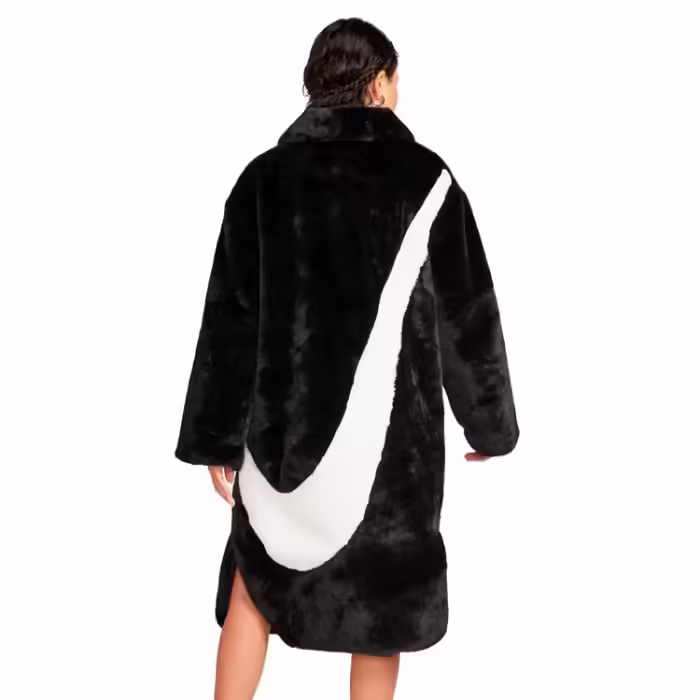 Scurta Nike W NSW FX FUR GFX AOP LNG JKT - 2