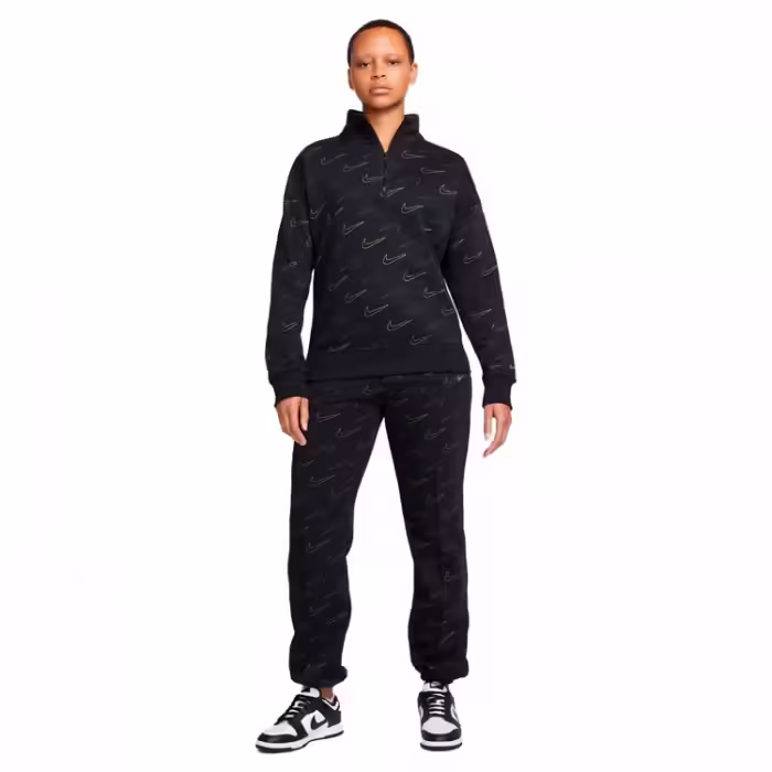 Толстовка Nike W NSW FLC TREND QZ AOP - 4