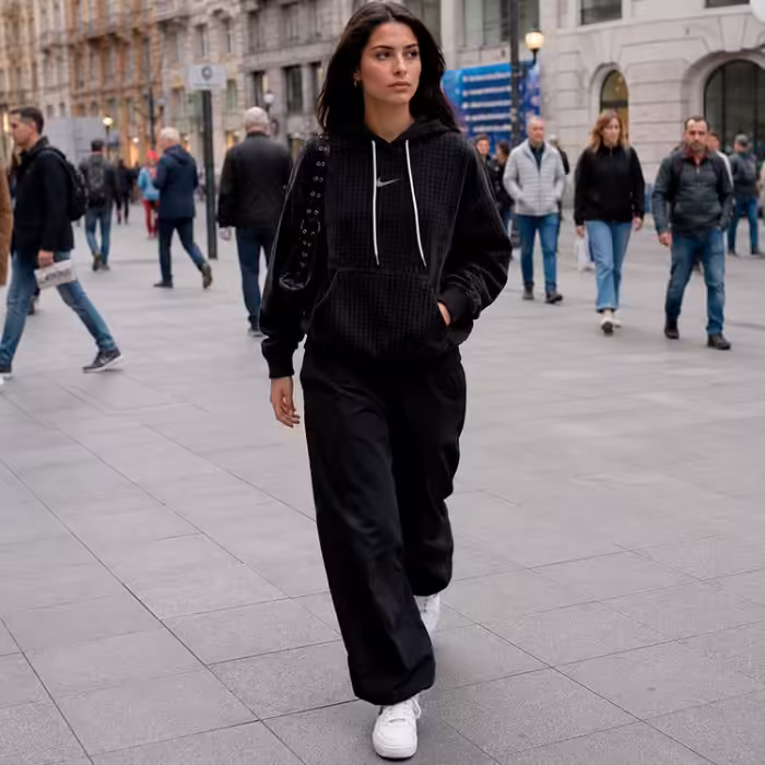 Толстовка Nike W NSW VLR PO HOODIE STD A1 Черный XL - 7
