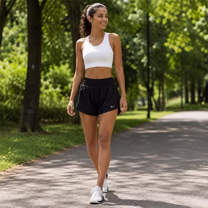 Шорты Nike W NK ONE DF MR 3IN BR SHORT - 8